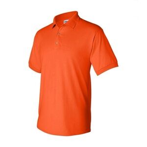 GILDEN DRYBLEND JERSEY POLO - SAFETY ORANGE SIZE 3XL (NEW WITH TAGS)